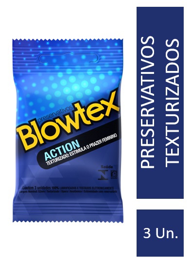 Preservativo Blowtex Action C/ 3 Unidades