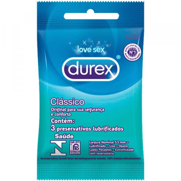 Preservativo Clássico - 3 Unidades - Durex