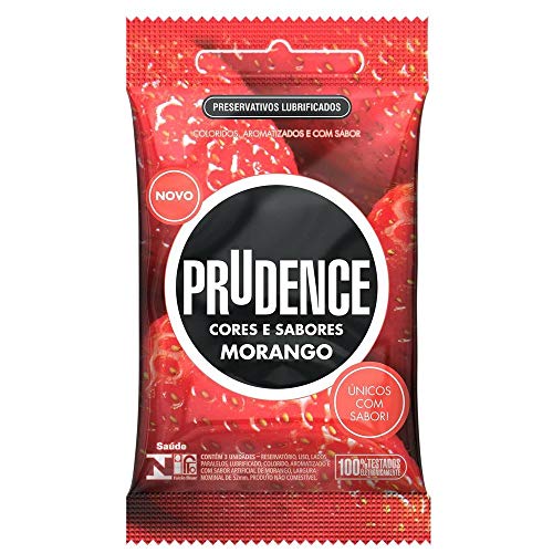 Preservativo Cores e Sabores Prudence - Morango - U