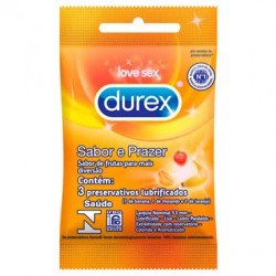 Preservativo Durex Sabor e Prazer C/3