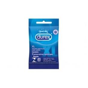 Preservativo Durex Xl 3 Unidades - Sem Sabor
