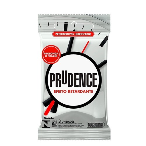 Preservativo Efeito Retardante com 3 Unidades Prudence- Cod 0583