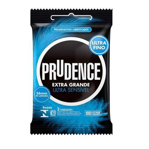 Preservativo Extra Grande e Ultra Sensivel 3 Un Prudence