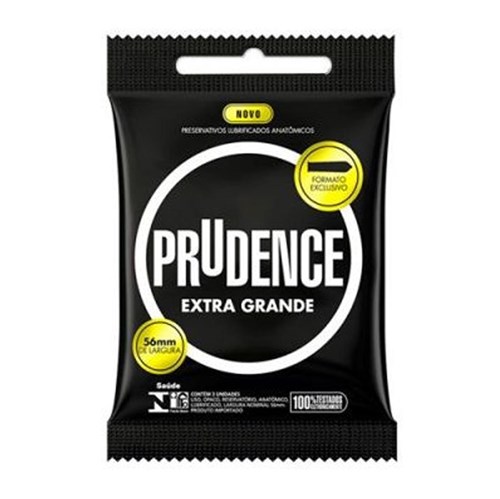 Preservativo Extra Grande Prudence com 3 Unidades