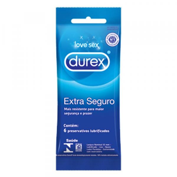 Preservativo Extra Seguro - 6 Unidades - Durex