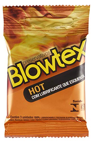 Preservativo Hot com 3 Unidades, Blowtex, Branco