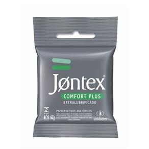 Preservativo Jontex Confort de Bolso com 3 Unidades