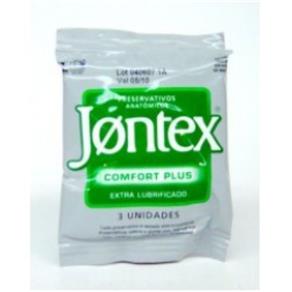 Preservativo Jontex Confort Plus 3 Unidades - Sem Sabor