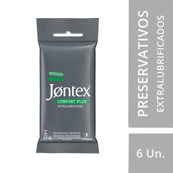 Preservativo JONTEX Lubrificado Confort Plus 6 Unidades