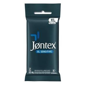 Preservativo Jontex Lubrificado Xl Sensitive 6 Unidades