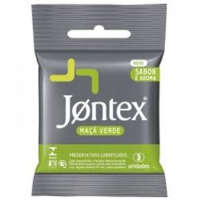 Preservativo Jontex Maçã Verde com 3 Unidades - Outros