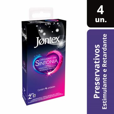 Preservativo Jontex Orgasmo em Sintonia 4 Unidades