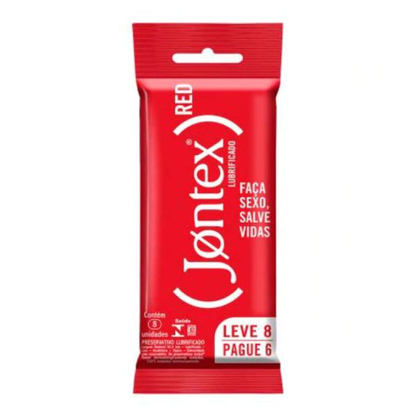 Preservativo Jontex Red Lubrificado Leve 8 Pague 6