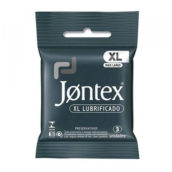 Preservativo Jontex XL Lubrificado - 3 Unidades - Reckitt