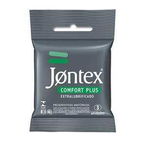 Preservativo Lubrificado Jontex Confort Plus - 3 Unidades