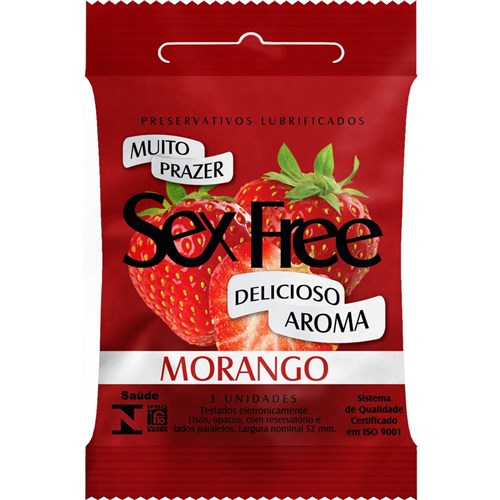 Preservativo Morango - Sex Free