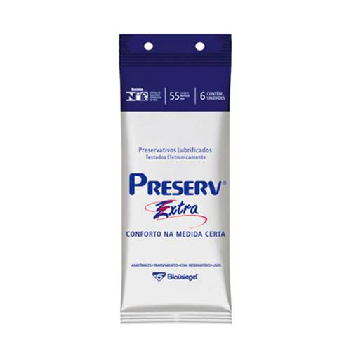 Preservativo Preserv Extra C/ 6 Unidades