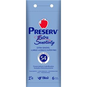 Preservativo Preserv Extra Sensitivity 6 Unidades - Sem Sabor