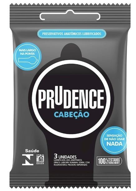 Preservativo Prudence Cabeção - 3Un