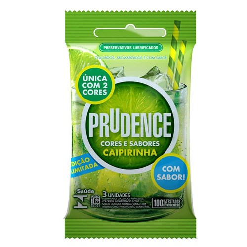 Preservativo Prudence Cores e Sabores Caipirinha