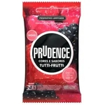 Preservativo Prudence Cores E Sabores Tutti-Frutti Com 3 Unidades