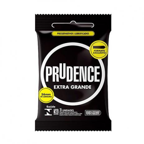 Preservativo Prudence Extra Grande com 3 Unidades