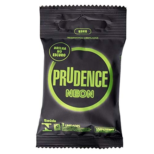 Preservativo Prudence Neon Brilha no Escuro - 3 Unidades