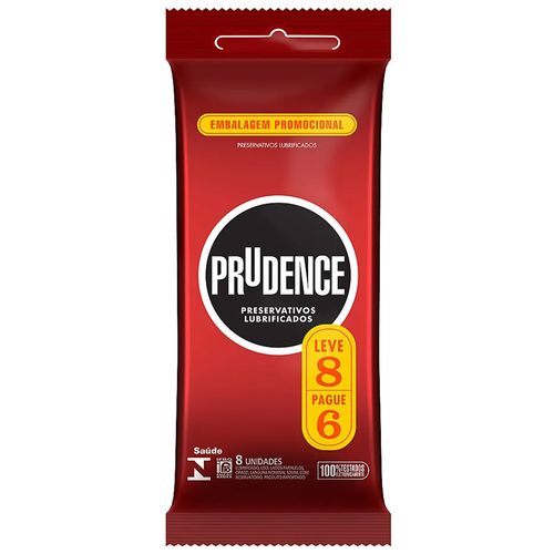 Preservativo Prudence Tradicional 8 Unidades PRESERV PRUDENCE 8UN/PG6UN CLASSICO