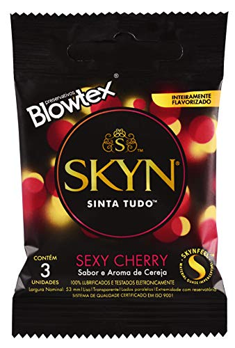Preservativo Sexy Cherry com 3 Unidades, SKYN