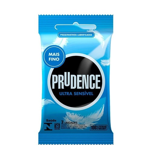 Preservativo Ultra Sensível com 3 Unidades Prudence
