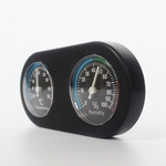 Hygrometer Preto display duplo Dial Répteis higrômetro