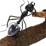 Preto novidade bonito Ant Insect Solar Toy Toy Educacional m¨¢gica dos mi¨²dos
