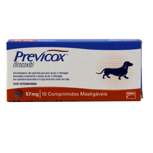 Previcox 57mg Anti-inflamatório Cães 10 Comp - Merial