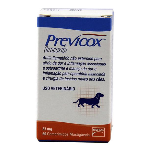 Previcox 57mg Anti-inflamatório Cães 60 Comp - Merial