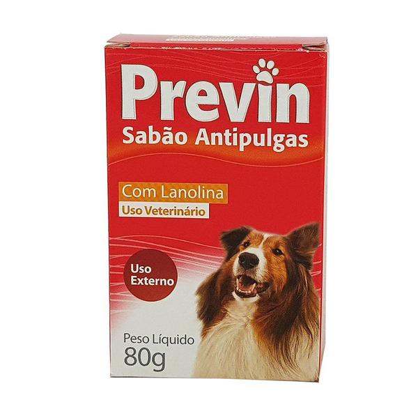 Previn Sabão Antipulgas Cães 80g Coveli