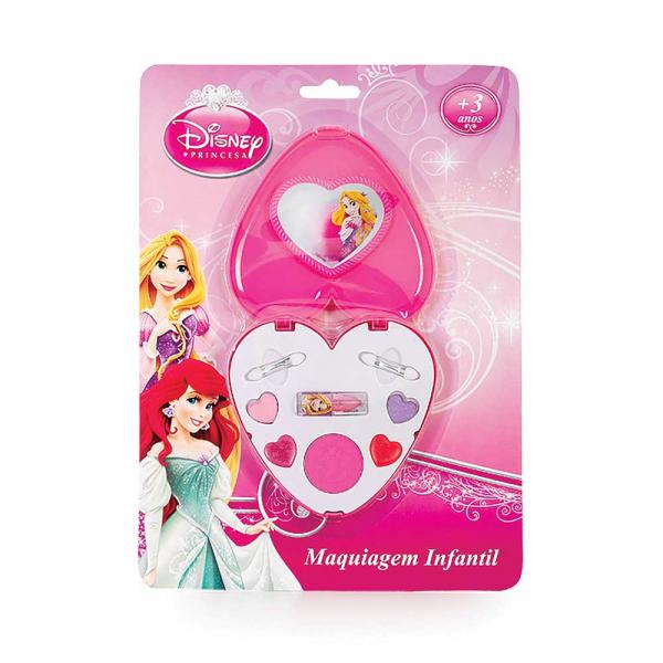Princesas Estojo de Maquiagem de Coração - Homebrinq - Princesas Disney