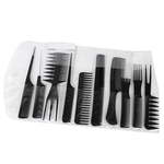 Pro 10pcs Salon Hair Styling Comb Set Cabeleireiro Cabeleireiro Barbeiros Escova