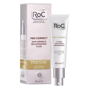 Pro-Correct Fluído Antirrugas Roc - Rejuvenescedor Facial - 40ml