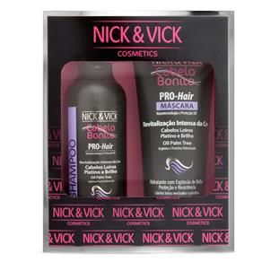Pro-Hair Revitalização Intensa Cabelos Loiros Nick & Vick - Shampoo + Máscara Kit - 250ml + 250g