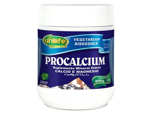 Procalcium Cálcio e Magnésio 400G em Pó Unilife