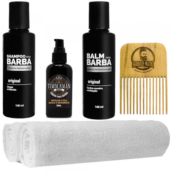 Produto Barbearia Shampoo 2 Toalhas Balm Tônico Usebarba - Use Barba