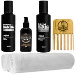 Produto Barbearia Shampoo 2 Toalhas Balm Tônico Usebarba