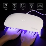 Professional 24W 15 LED UV Nail Dryer Lamp Gel Polish Nail Cure Manicure Curing Light 30s 60s Time Setting USB Charger