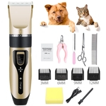 Profissional pet cat dog clipper grooming usb recarregável elétrica kit aparador de pêlos