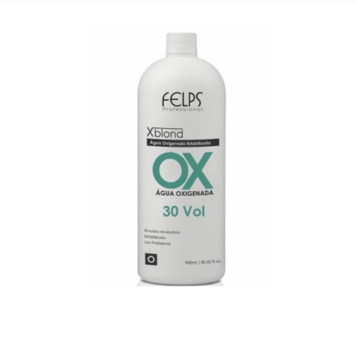 Profissional Xblond OX Agua Oxigenada 30 Volumes Felps Profissional 900ml