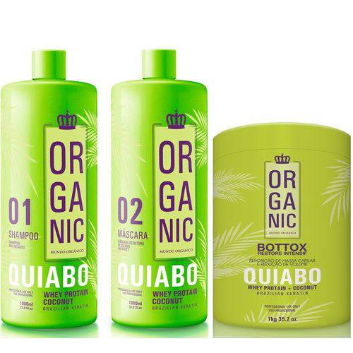 Progressiva de Quiabo + Botox Capilar Organic 3x1000ml