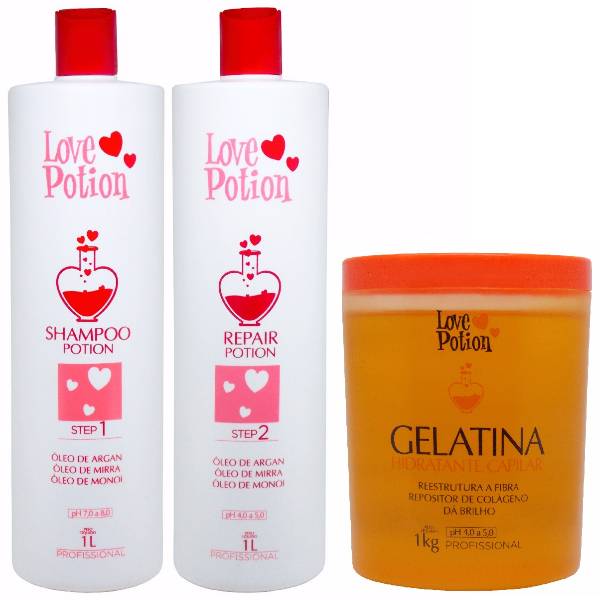 Progressiva Love Potion + Gelatina Love Potion Hidratante 1k
