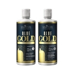 Progressiva Shampoo Anti-Resíduos + Condicionador Alisante Blue Gold 500 ml
