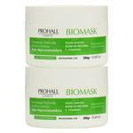 Prohall Kit 2 Máscaras Hidratante Biomask Explosão De Brilho 300g