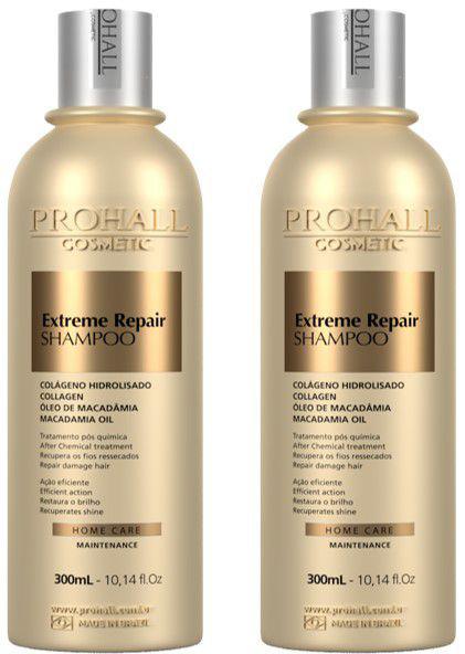 PROHALL - Kit 2 Shampoo Extreme Repair 300ml X2
